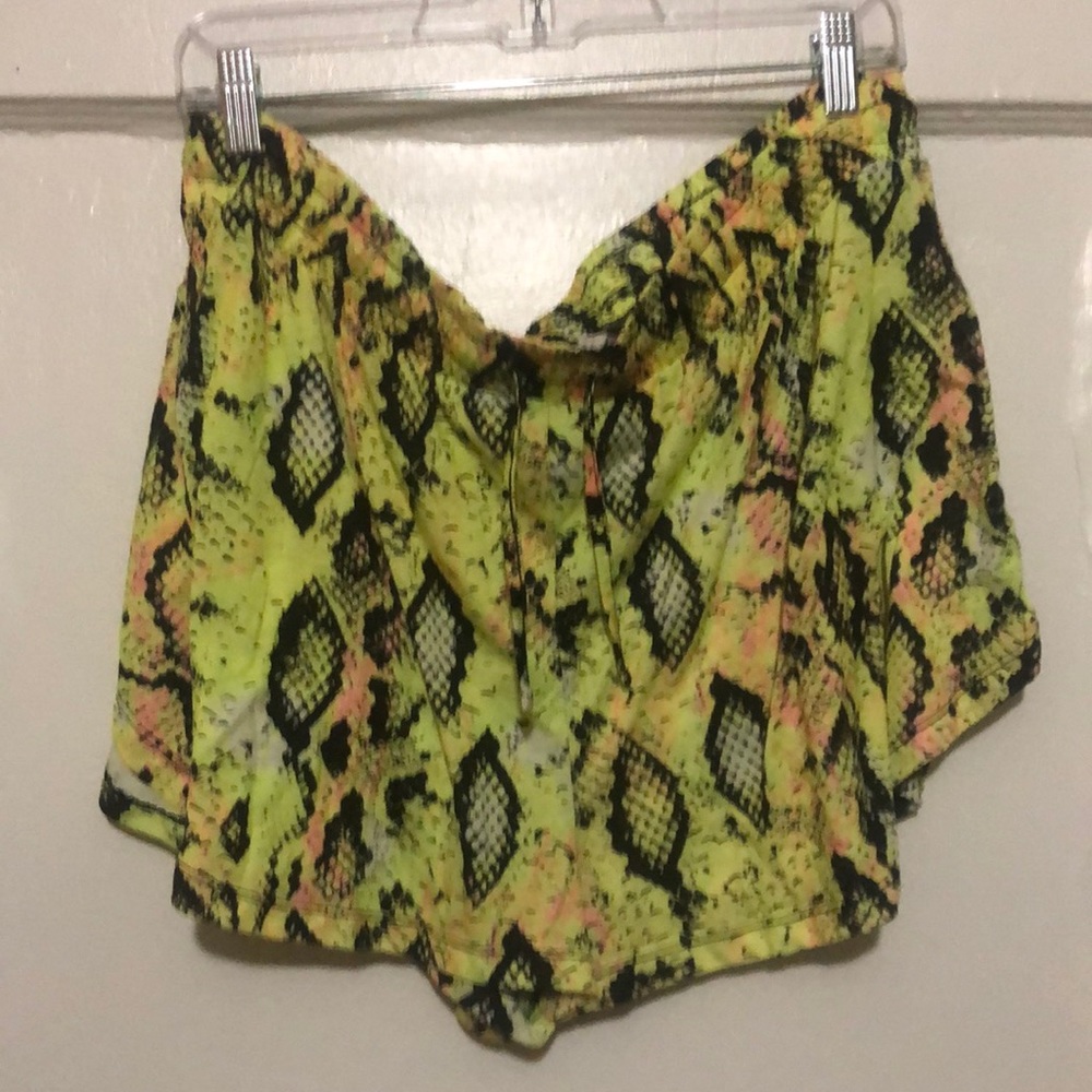 Yellow snakeskin short set (SHORTS ONLY)